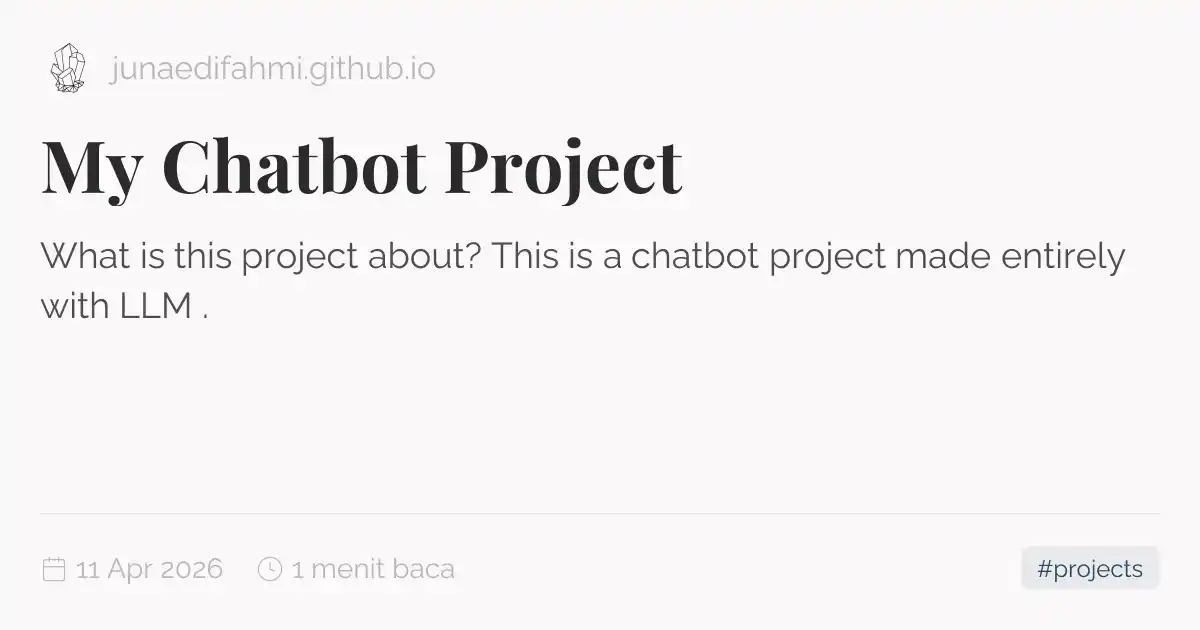 My Chatbot Project